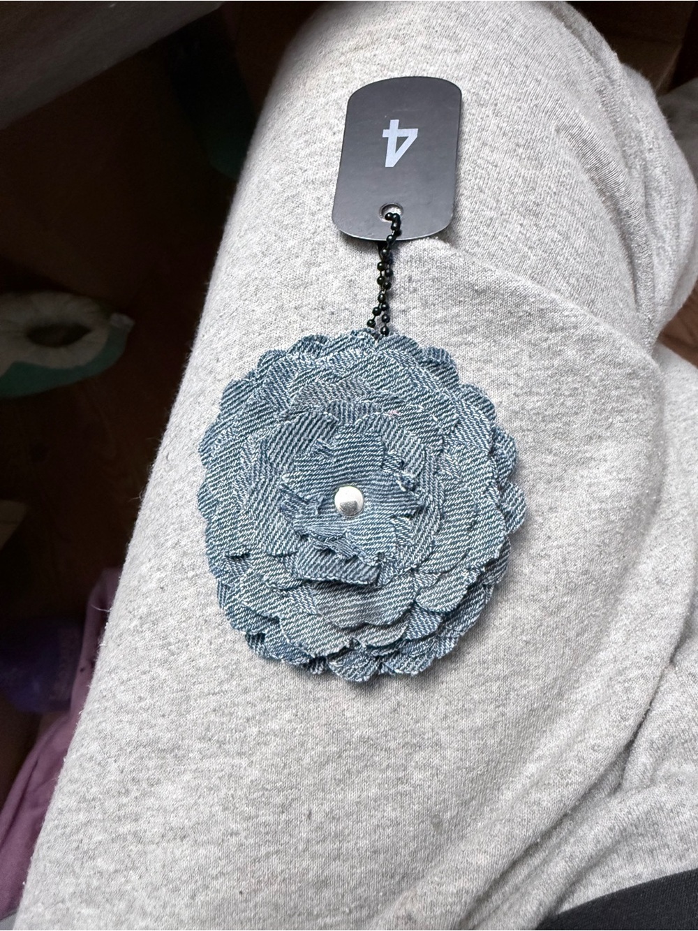 Handmade Floral Bag Charm